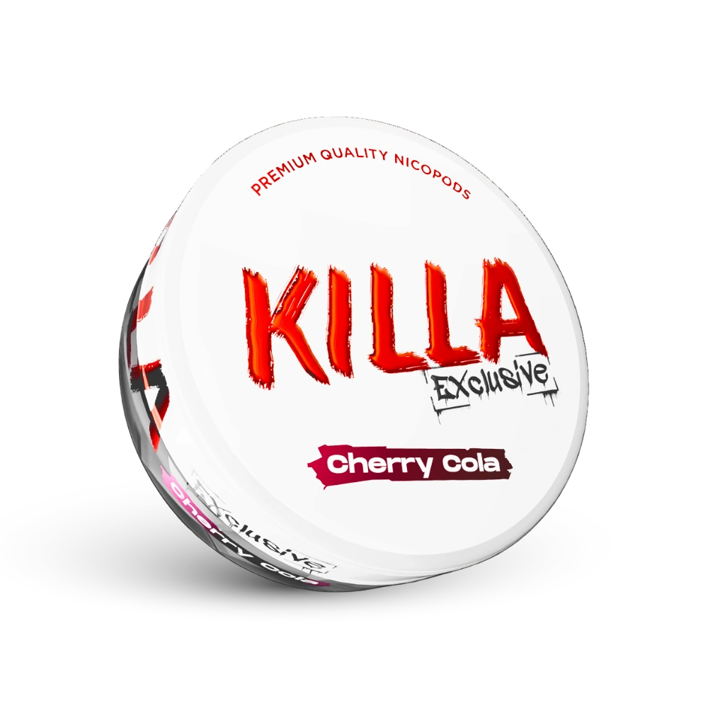 Killa Exclusive Cherry Cola Nicotine Pouches, aroma Cireșă-Cola, Calitate Premium