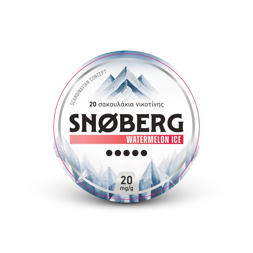 SNOBERG Watermelon Ice 13mg – cutie de pungi de nicotină